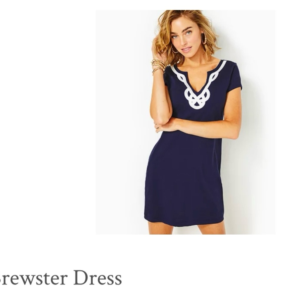 Lilly Pulitzer Navy and White Dress